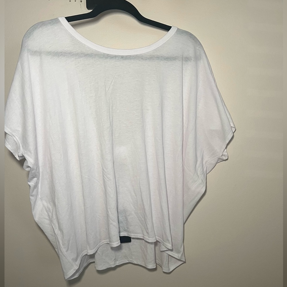 CHASER- NWT white cut-out shirt